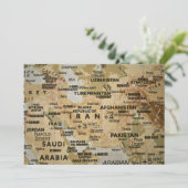 中東マップ招待状 招待状 (スタンド正面)