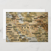 中東マップ招待状 招待状 (正面/裏面)