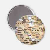 中東マップ磁石 マグネット (正面/裏面)