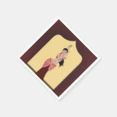 中東レバノンディナーパーティー スタンダードカクテルナプキン (角)