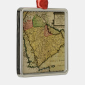 中東地図のアラビア半島 メタルオーナメント (右)
