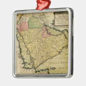 中東地図のアラビア半島 メタルオーナメント (左)