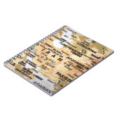 中東地図のノート ノートブック (左側)