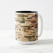 中東地図のマグ ツートーンマグカップ (正面右)