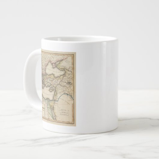 中東地図 ジャンボコーヒーマグカップ (正面左)