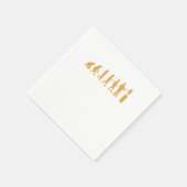 中東牛ドナーケバブシェフビジネスオーナーE スタンダードカクテルナプキン (角)