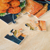 中東産アラブ料理 ジグソーパズル (側面)