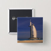 中東、アラ統一されたブ首長国、ドバイ、ブルジ 缶バッジ (正面&裏面)