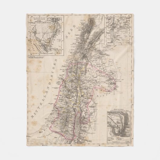 中東、パレスチナ フリースブランケット (正面)