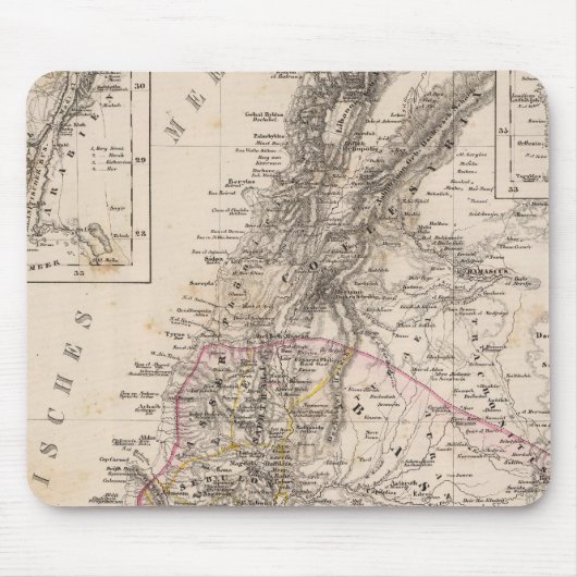 中東、パレスチナ マウスパッド (正面)