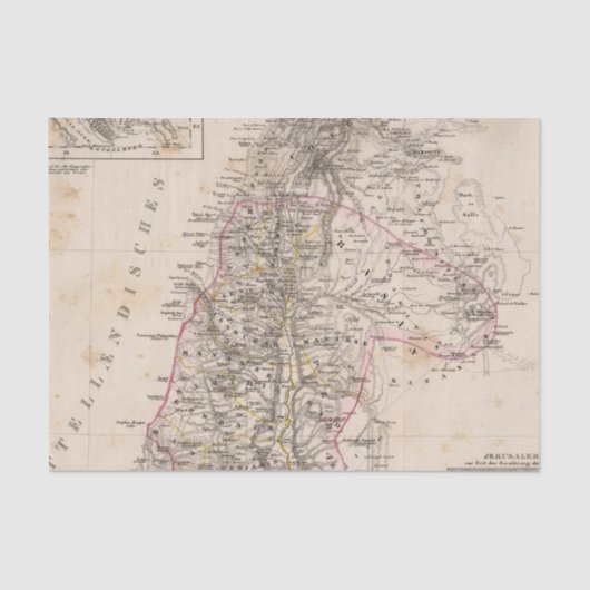 中東、パレスチナ 薄葉紙 (正面)