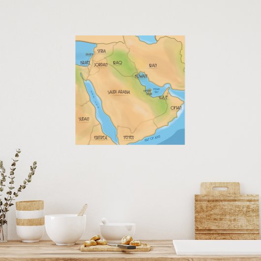 中東 ポスター (キッチン)