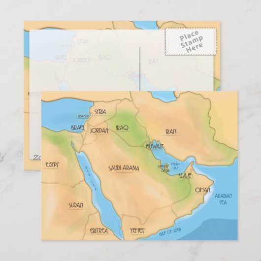 中東 ポストカード (正面/裏面)