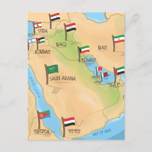 中東 ポストカード (正面)