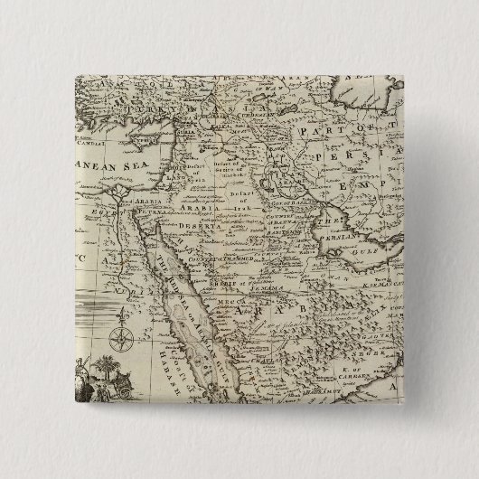 中東 缶バッジ (正面)