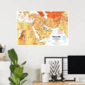 「中東：1980年に発生した混乱の中で ポスター (ホームオフィス)