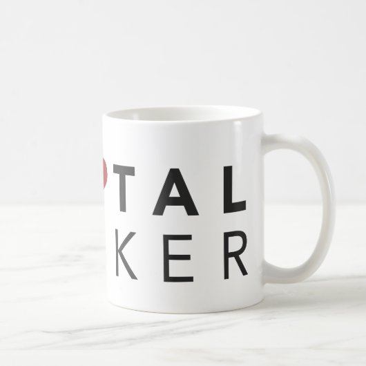 中枢の追跡者(ハート)のマグ コーヒーマグカップ (右)