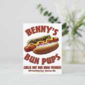 中枢神経刺激剤のパンの子犬 ポストカード (スタンド正面)