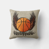 中止不可（バスケットボール） クッション (裏面)