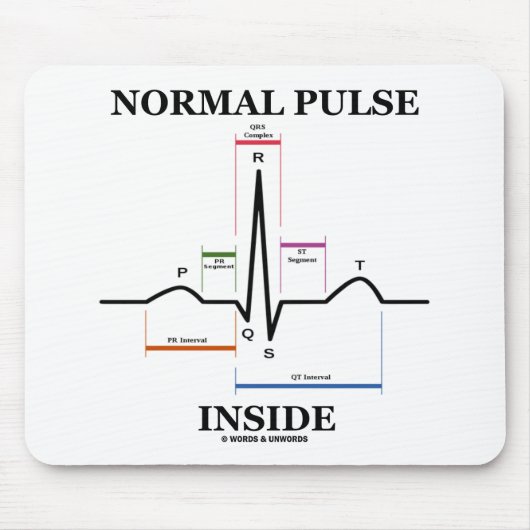 中正常な脈拍 マウスパッド (正面)