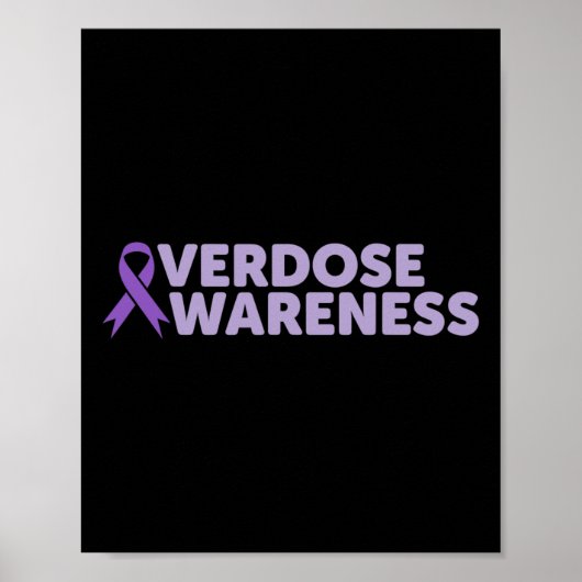 中毒の回復の過剰摂取認識度 ポスター (正面)