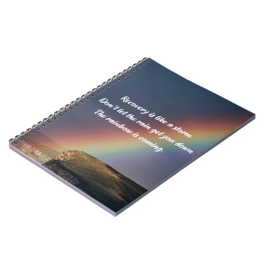 中毒の回復感動的引用文リハブ ノートブック (左側)