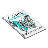 中毒の回復認識度月リボンギフト ノートブック (右側)