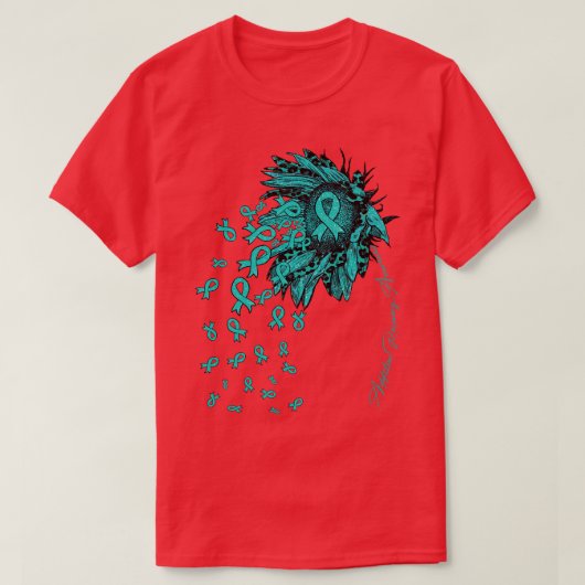 中毒の回復認識度認識度ひまわりr tシャツ (デザイン正面)