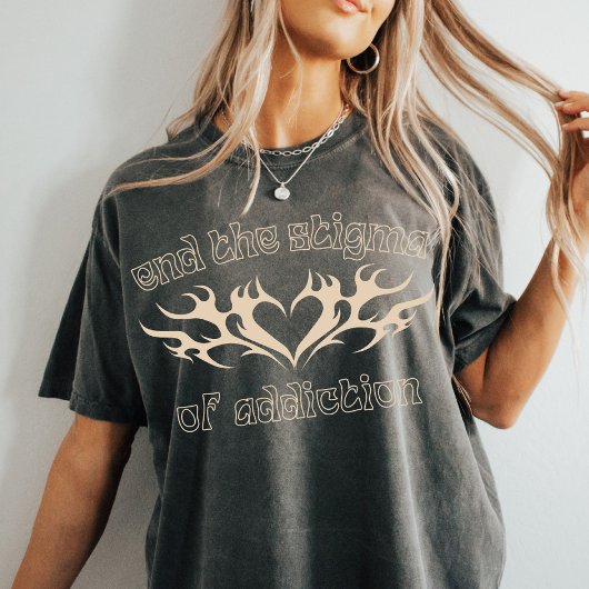 中毒の汚名を消す |過剰摂取認識度 Tシャツ