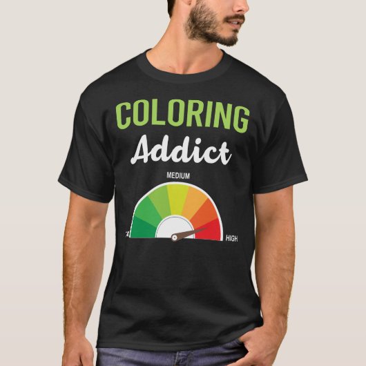 中毒の着色 Tシャツ (正面)