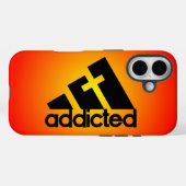 中毒の黒 Case-Mate iPhoneケース (裏面 (横))