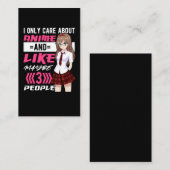 中毒アニメガールオタクかわいいマンガ 名刺 (正面/裏面)