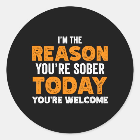 中毒カウンセラー依存症弁護士の回復アワ ラウンドシール (正面)