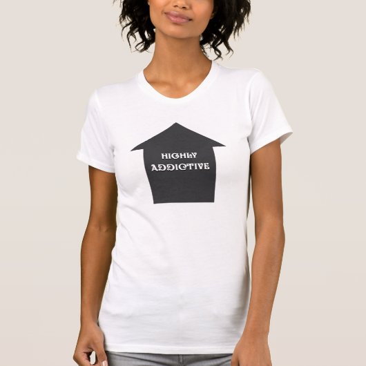 中毒性の高い女性のロゴTシャツ Tシャツ (正面)