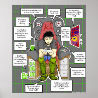 中毒性ゲーマーのポスター ポスター