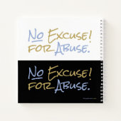 中毒情緒虐待のエンパワーメントの言い訳がない ノートブック (裏面)