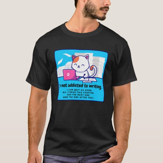 中毒書者:笑い書声 Tシャツ (正面)