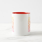 中毒社交ダンス踊り | 暖かいトーン ツートーンマグカップ (中央)