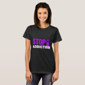 中毒 – 中毒認識度 Tシャツ (正面フル)