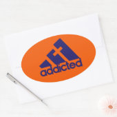 中毒 楕円形シール (封筒)