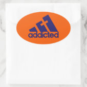 中毒 楕円形シール (バッグ)