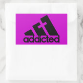 中毒 長方形シール (バッグ)