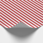 中濃赤と白色ストライプ紙 ラッピングペーパー (角)