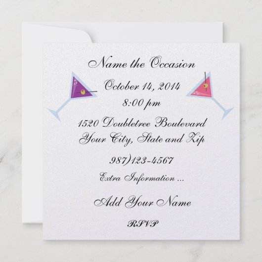 中生の危機パーティー- SRF 招待状 (裏面)