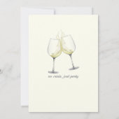 中生グッドライフエレガントワイングラス50誕生日 招待状 (裏面)