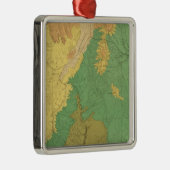 中生代段丘の地質図 メタルオーナメント (右)