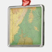 中生代段丘の地質図 メタルオーナメント (左)