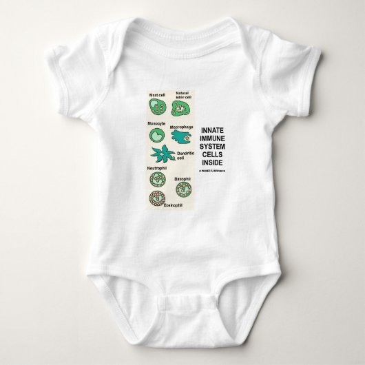 中生得の免疫組織の細胞 ベビーボディスーツ (正面)