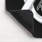 中皮腫認識度リボン マウスパッド (コーナー)