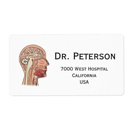 中矢状脳断面積 ラベル (正面)